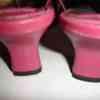 Ladies Bronx Pink Leather Slingback , Square pionted toe Size 38 (UK5) 
