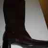Ladies Italian Mitica Brown Leather Lined Knee High Boots Size 38 (UK5) 