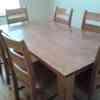 6 Seater Solid Timber Dinning table and Chairs  