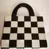 Accessorize Designer Black/White Square Handbag  