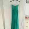 Lovely Emerald Green Full Length Strapless Dress.  