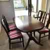 Mahogany finish chairs and / or matching table 
