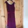 Stunning bright Burgundy full length dress 