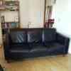Leather 3 piece sofa and matching 2 seater 