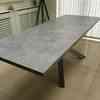 Contemporary Concrete Style / Chrome Dining Table 