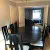 Extendable Black Ash Dining Table  