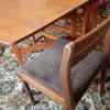 Vintage dining table (folds up) 6 chairs  