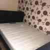 Double Leather Bed, excellent condition  