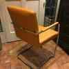 Bene Dexter chairs, chrome frame, Orange Leather  