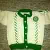 2 Hand Knitted Celtic FC Cardigans 