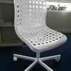 OFFICE ENDGAME! 3 Pearly White Ikea Swivel Chairs 