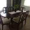 dinner table and 6 chairs 